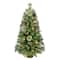 3ft. Pre-Lit Pine Adorned Artificial Christmas Tree in Burlap Sack, Clear Lights